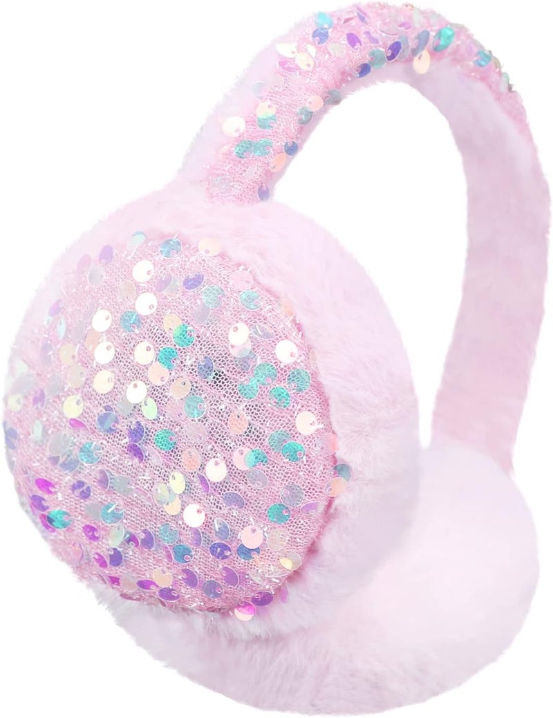 BUTITNOW Kids Knit Earmuffs Soft Plush Comfortable Winter Outdoor Ear Warmers for Boys Girls Age 4-16 Years - Image 1